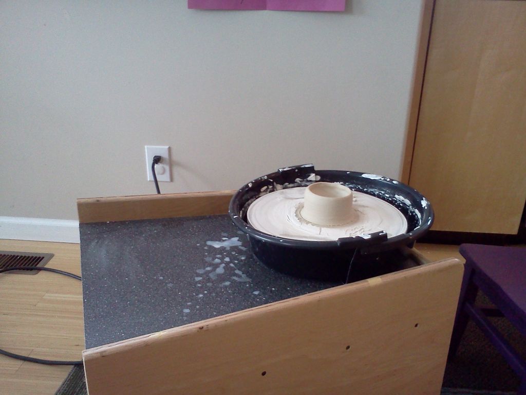 tour de potier fabriqué à la maison