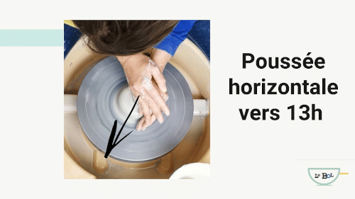 centrer la terre par pression