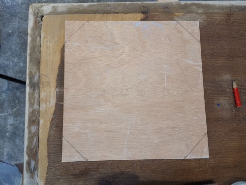 traçage de la plaque du rondeau