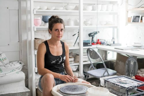 juliette vivien dans son atelier