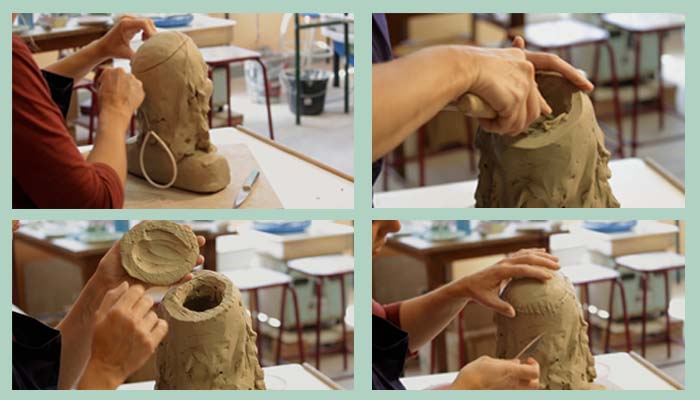 technique evidement sculpture argile
