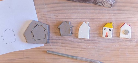 Création en argile sans cuisson : les magnets