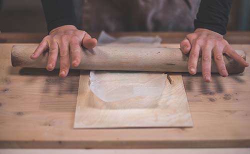 plaque rouleau argile