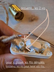 mise en place câble suspendu