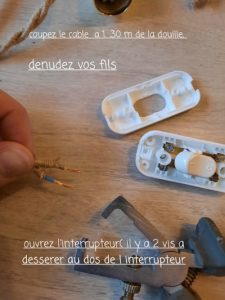 interrupteur lampe suspendue