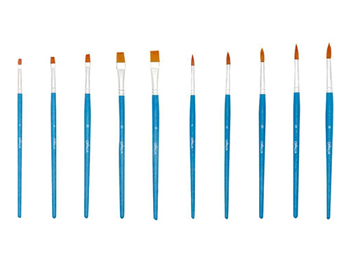 pinceaux décor céramique