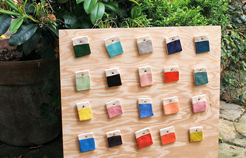 tuile couleur decor ceramique