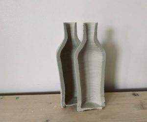 bouteille découpées- tournage céramique