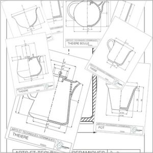 dessin théières ceramiques