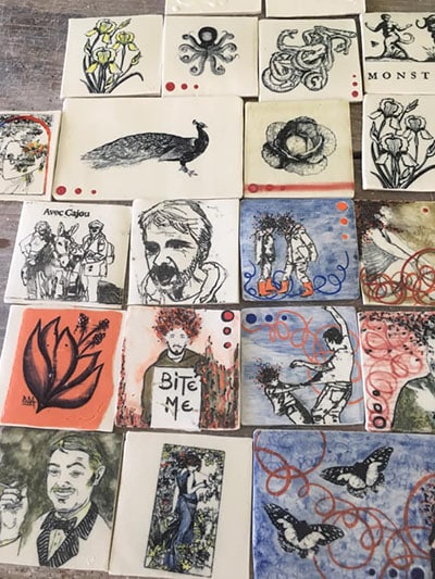 le transfert d'image en céramique