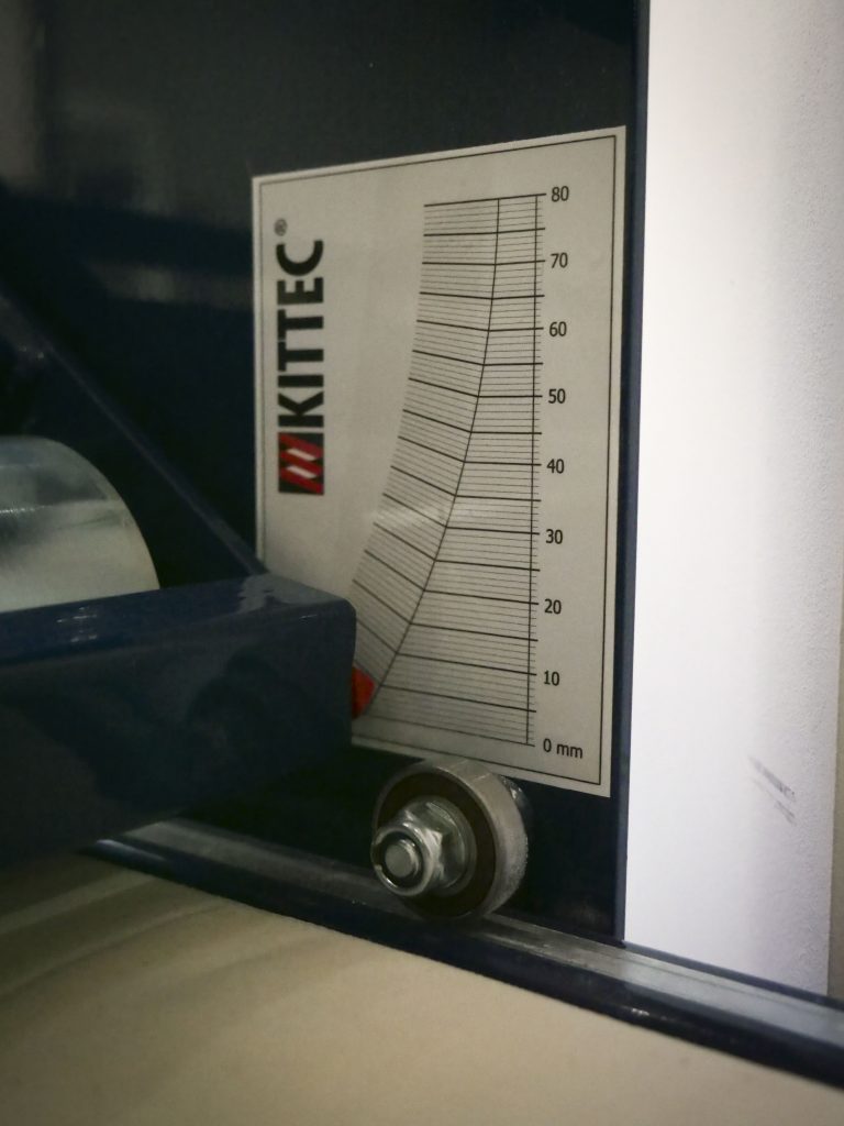 réglage de la croûteuse