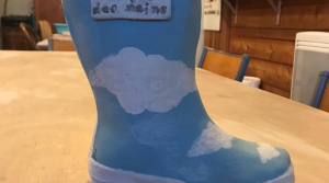 sculpture d'observation : la botte