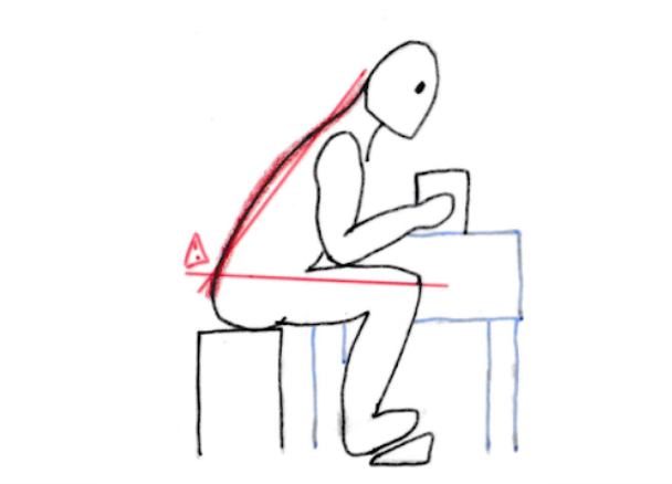 ergonomie du potier : le siège trop bas