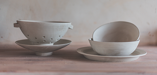 séchage céramique assiette