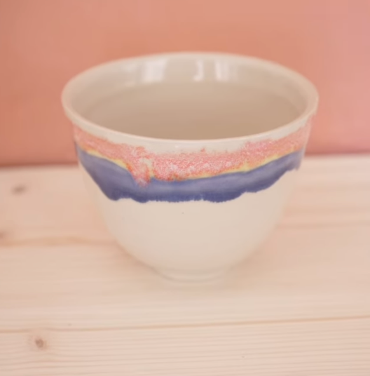 coulure émail faïence