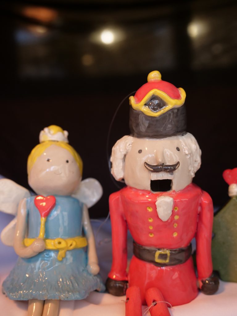 Casse-noisette & Clara : marionnettes en céramiques