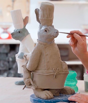 sculpture animalière céramique