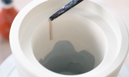 argile coulage coloré